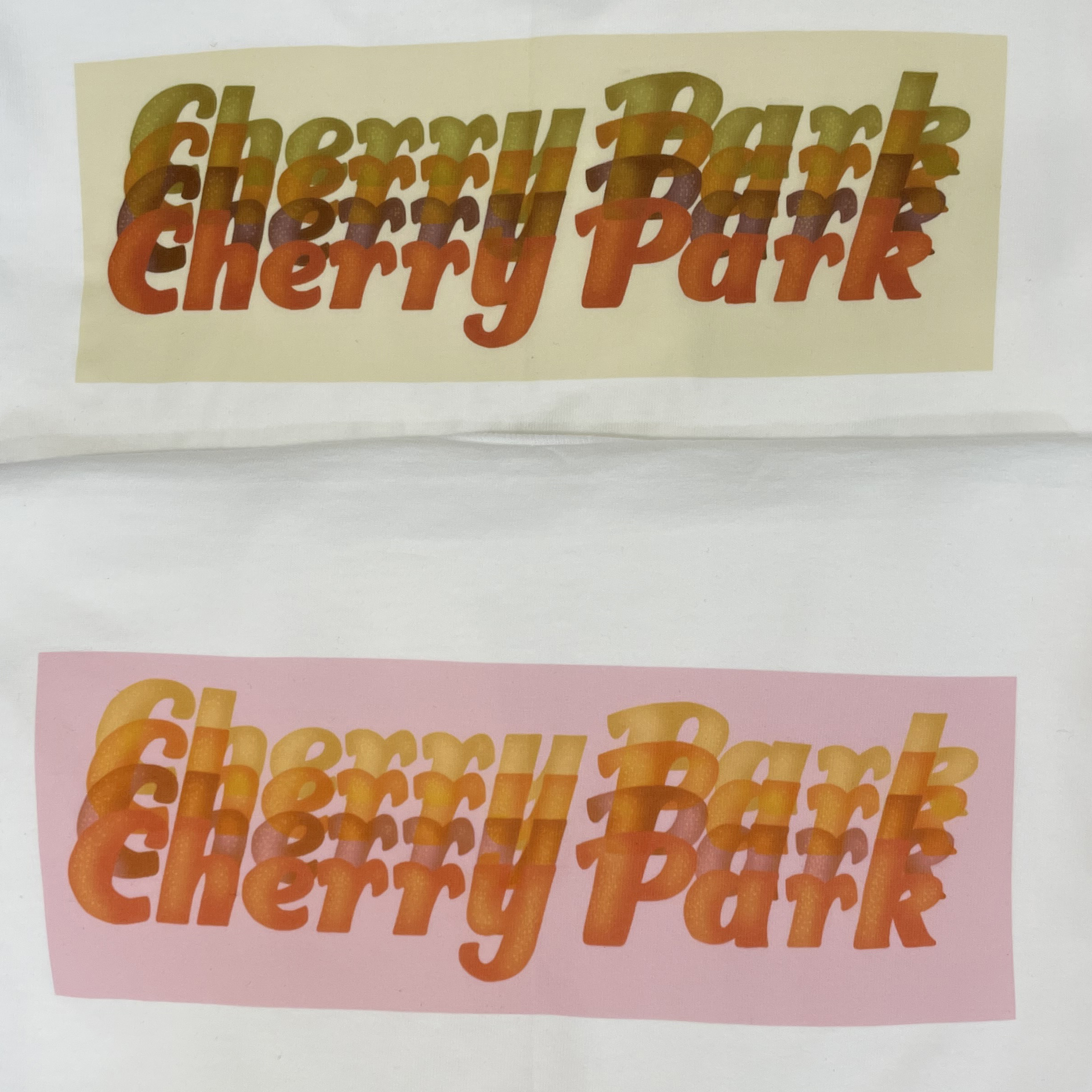 Cherry Park band's clothing merchandise style option: Cherry Park Text (Retro)