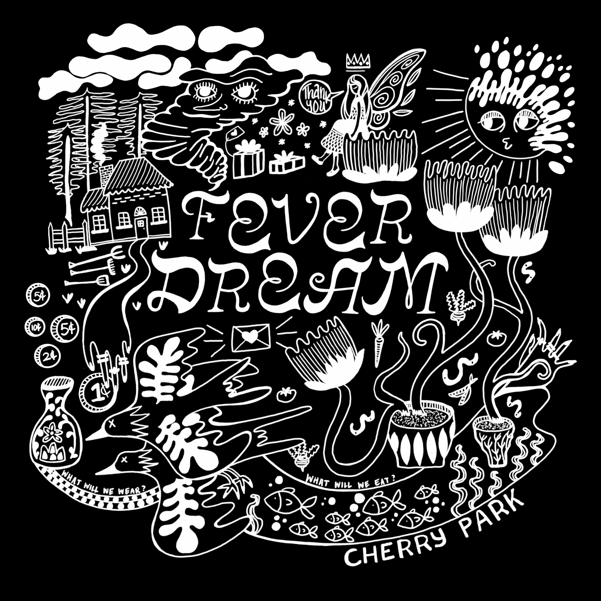 Cherry Park band's clothing merchandise style option: Fever Dream Graphic